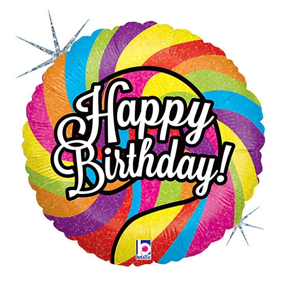 18 Inch Lollipop Birthday Foil Balloon