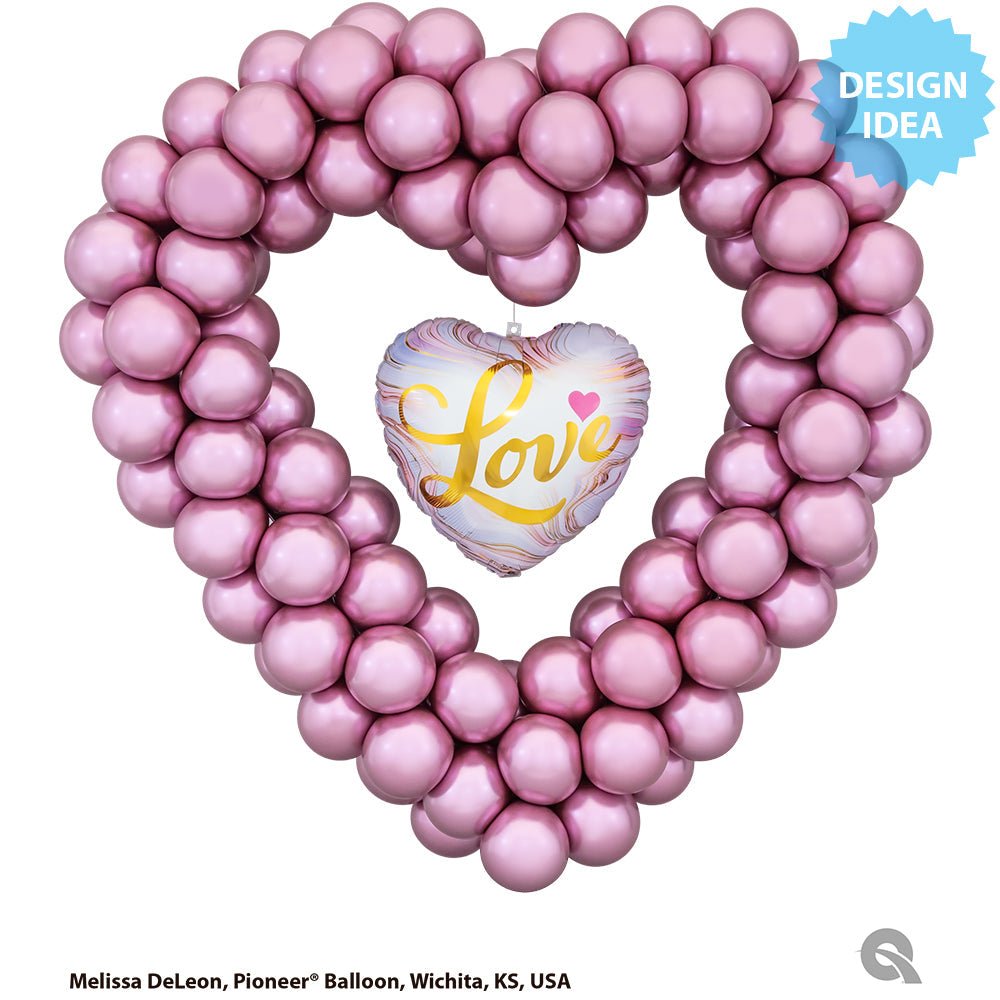 Foil Balloon 18 Inch Love Colorful Marble