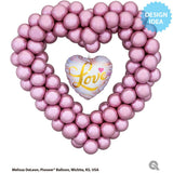 Foil Balloon 18 Inch Love Colorful Marble