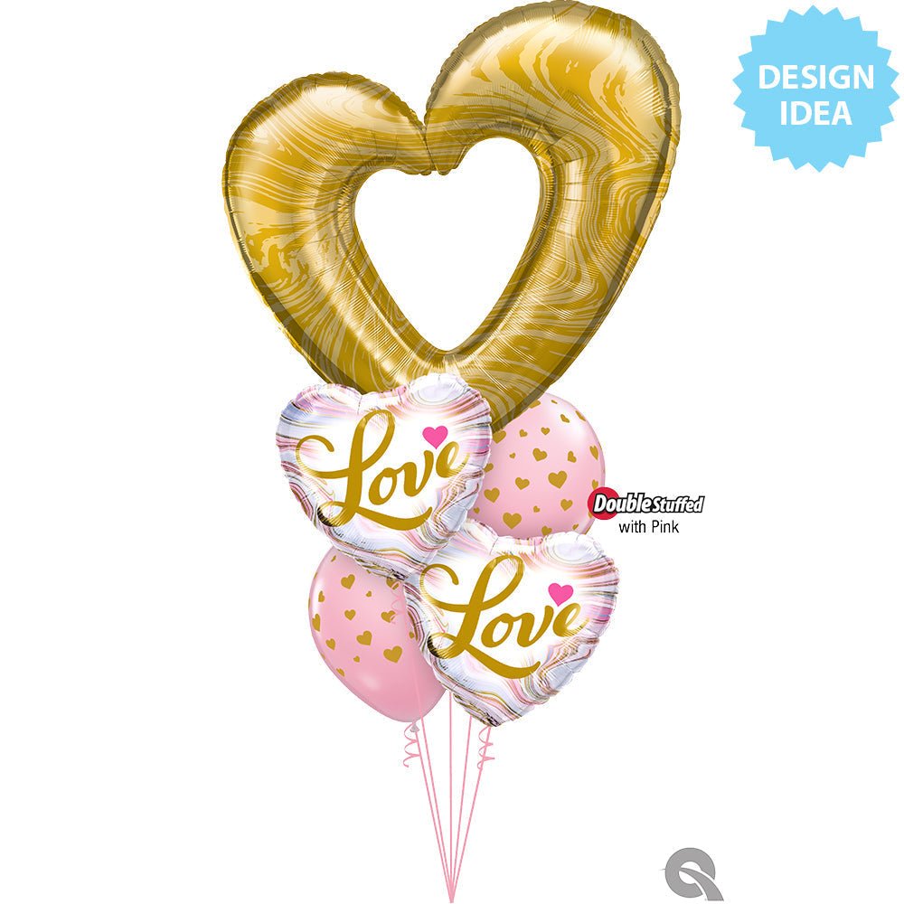 Foil Balloon 18 Inch Love Colorful Marble