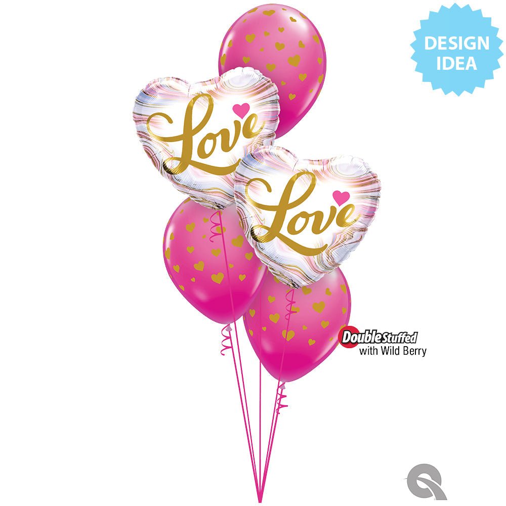 Foil Balloon 18 Inch Love Colorful Marble