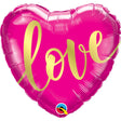 Foil Balloon Love Gold 18 Inch