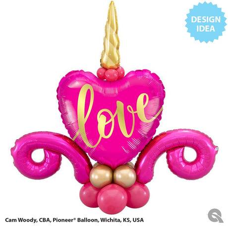 Foil Balloon Love Gold 18 Inch