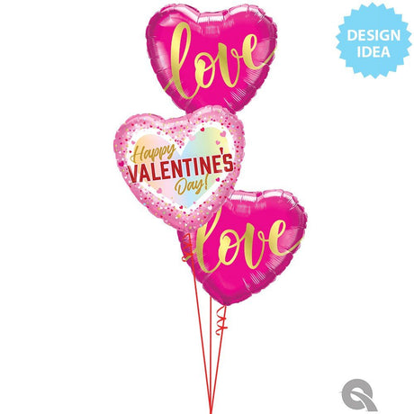 Foil Balloon Love Gold 18 Inch