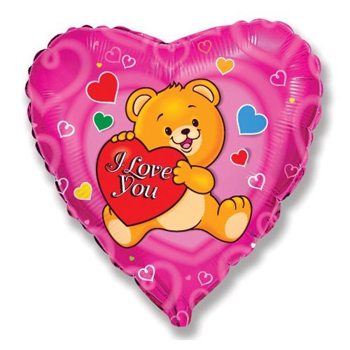 18 Inch Love Happy Bear Foil Balloon