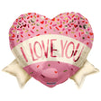 Foil Balloon Love Heart with Banner Sprinkles
