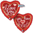 Foil Balloon Love Messages 18 Inch