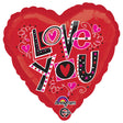 18 Inch Foil Balloon Love You Fun Type