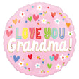 Foil Balloon Grandma Hearts & Flowers