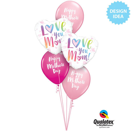 Foil Balloon Love You M(Heart)M! 18 Inch