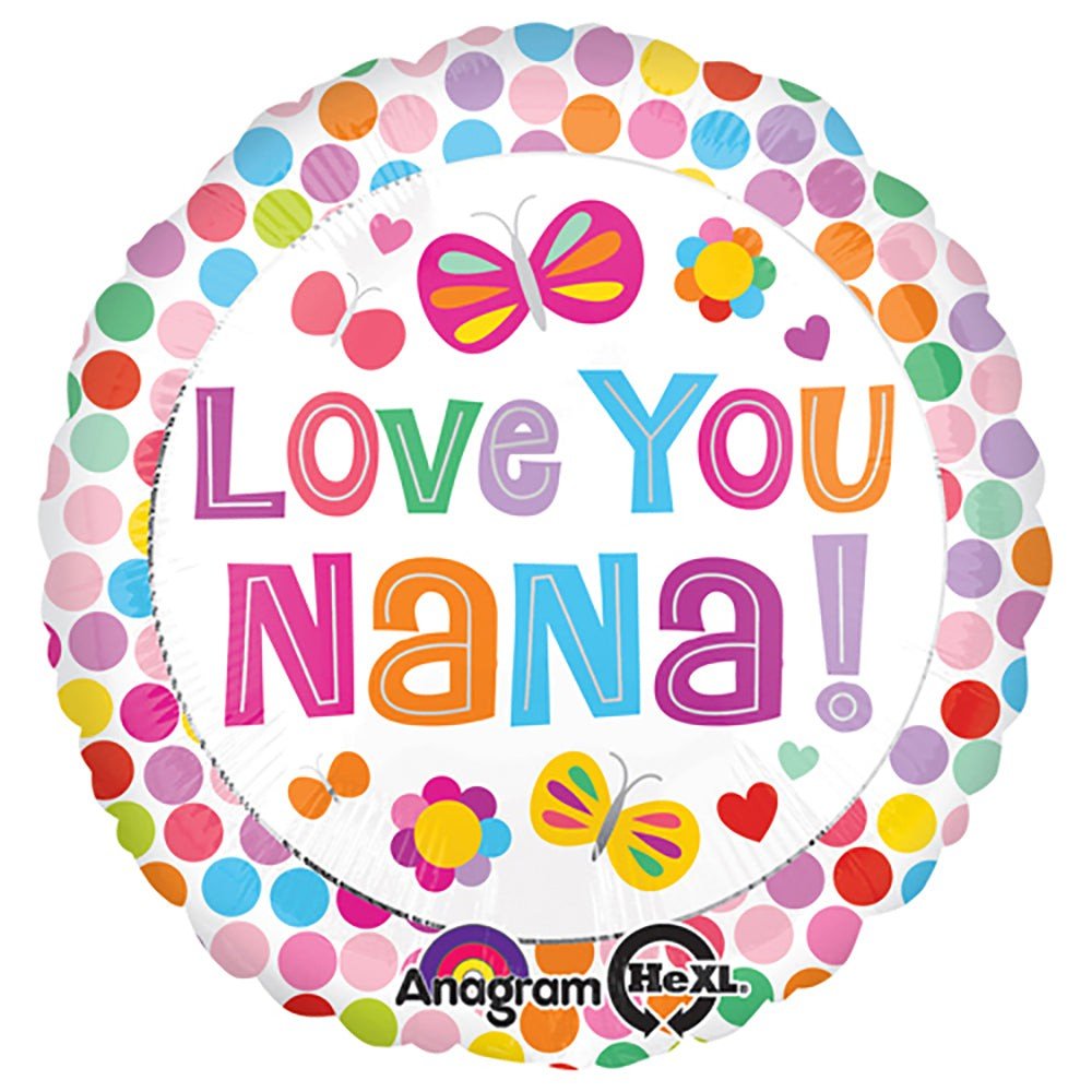18 Inch Love You Nana Foil Balloon