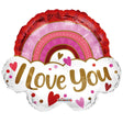 Foil Balloon Love You Rainbow