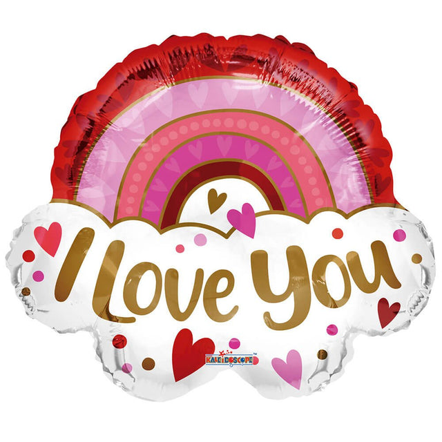 Foil Balloon Love You Rainbow
