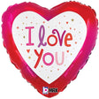 Foil Balloon 18 Inch Love You Sparkles