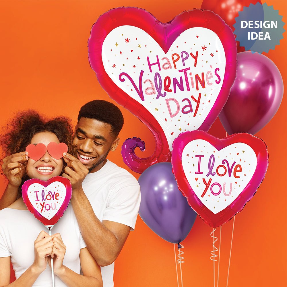 Foil Balloon 18 Inch Love You Sparkles