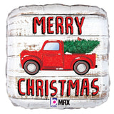 Christmas Truck Foil Balloon