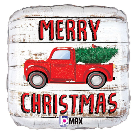 Christmas Truck Foil Balloon