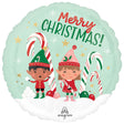 Foil Balloon Merry Christmints Elves