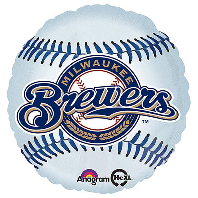 Foil Balloon Milwaukee Brewers 18 Inch