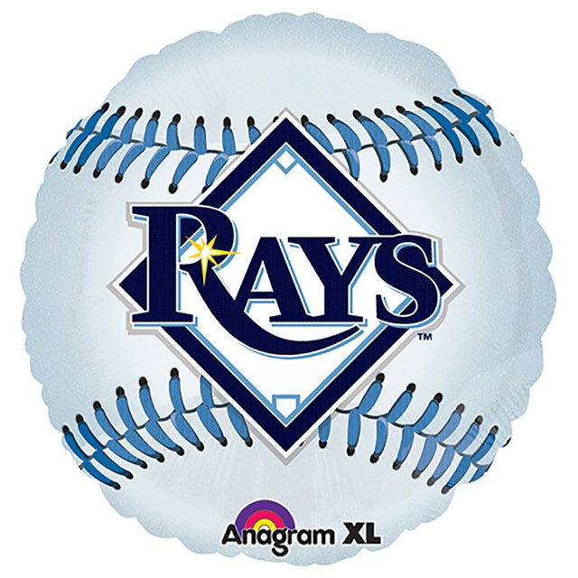 Foil Balloon Tampa Bay Rays Baseball Team 18 Inch