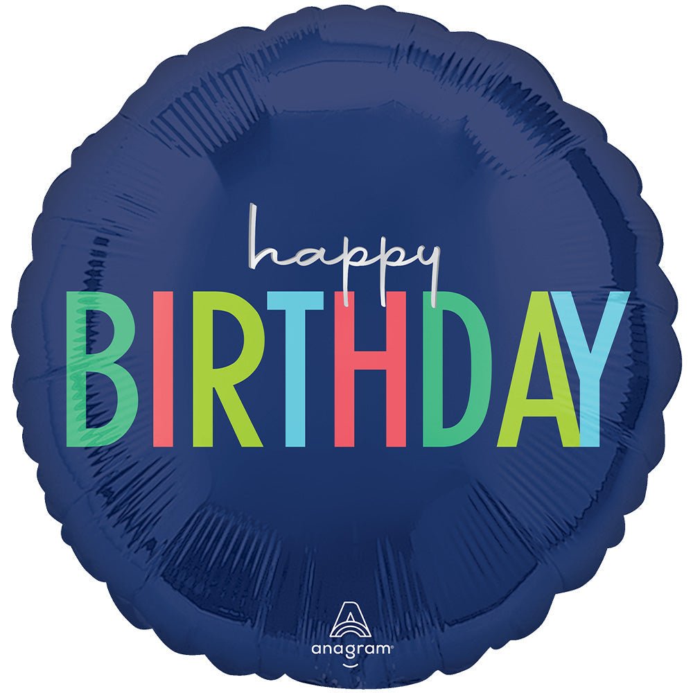 Foil Balloon Modern Happy Birthday
