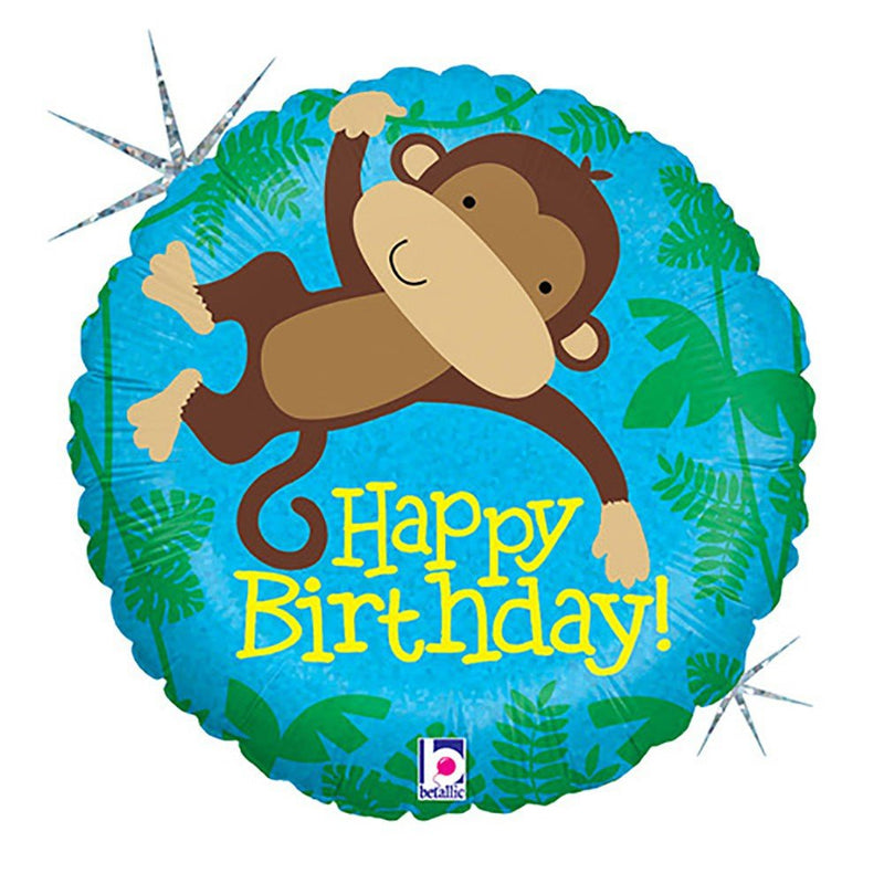 Foil Balloon Monkey Buddy Birthday