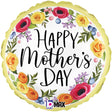 Mother's Day Foil Balloon Floral Wreath 18 Inch