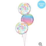 Foil Balloon Mother's Day Pastel Butterfly 18 Inch