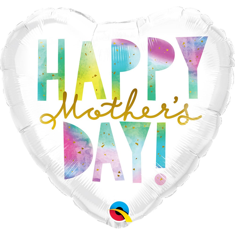 Foil Balloon Mother's Day Watercolor Letters