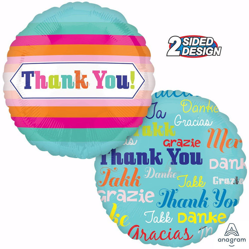 Thank You Foil Balloon 18 Inch Multi Language