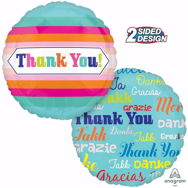 Thank You Foil Balloon 18 Inch Multi Language