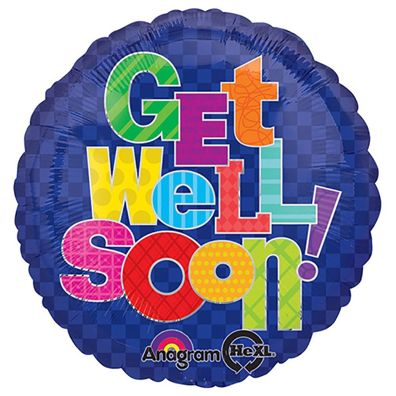 18 Inch Get Well Foil Balloon