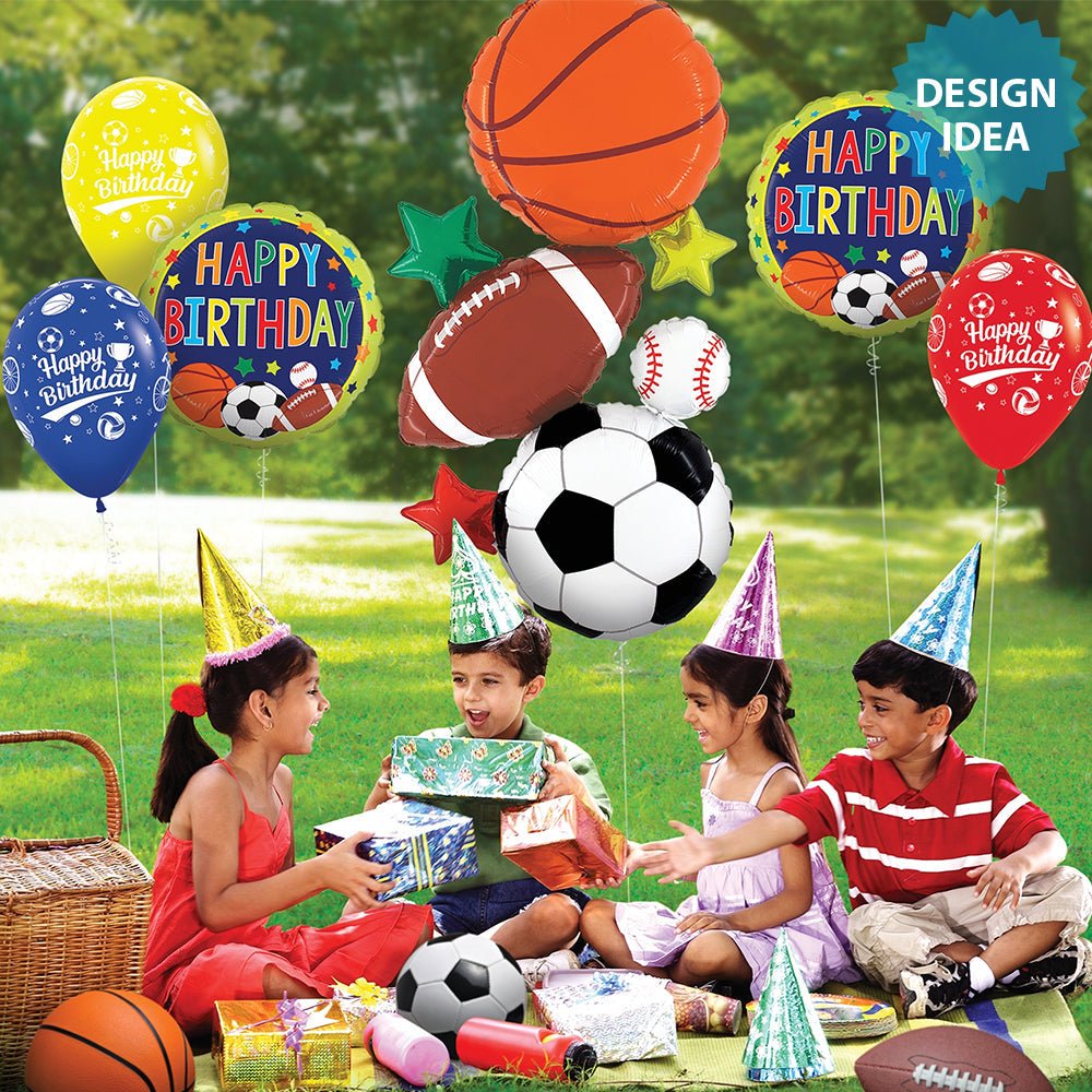 Multi-Sports Birthday Foil Balloon