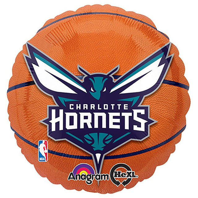 18 Inch NBA Charlotte Hornets Basketball Foil Balloon