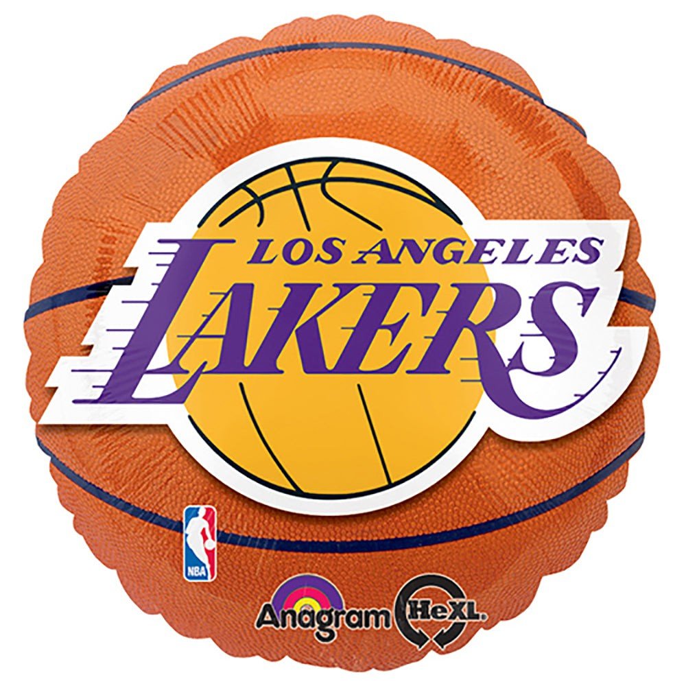 18 Inch Foil Balloon LA Lakers Basketball