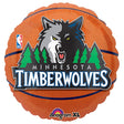 18 Inch NBA Minnesota Timberwolves Basketball Foil Balloon