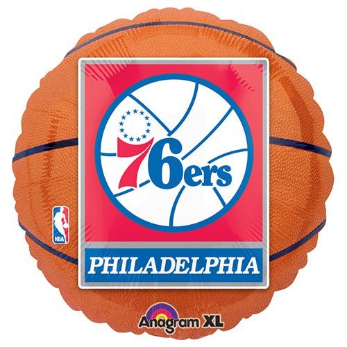 Philadelphia 76ers Basketball Foil Balloon