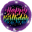 Foil Balloon Neon Happy Birthday