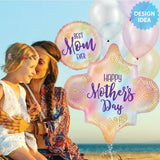 Foil Balloon Best Mom Boho 18 Inch