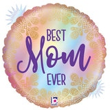 Foil Balloon Best Mom Boho 18 Inch