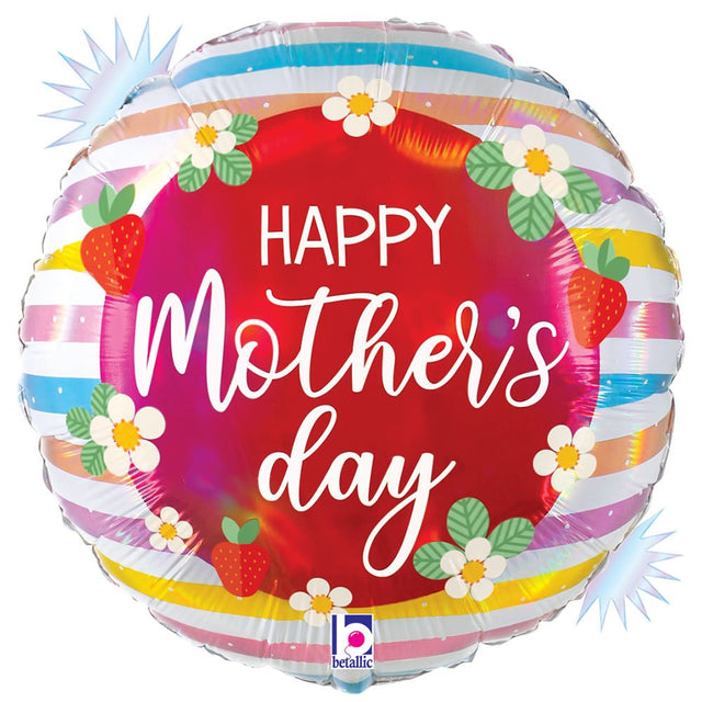 Mother's Day Strawberries Foil Balloon