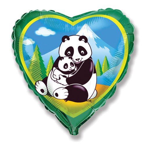 Pandas Foil Balloon 18 Inch