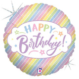 Foil Balloon 18 Inch Pastel Birthday