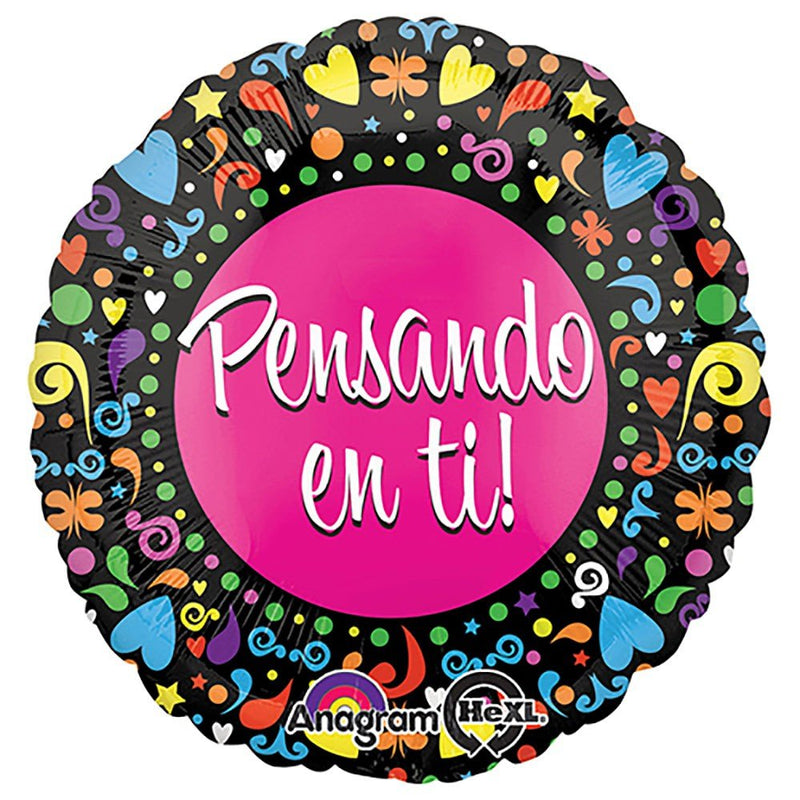 18 Inch Spanish Thinking of You Foil Balloon