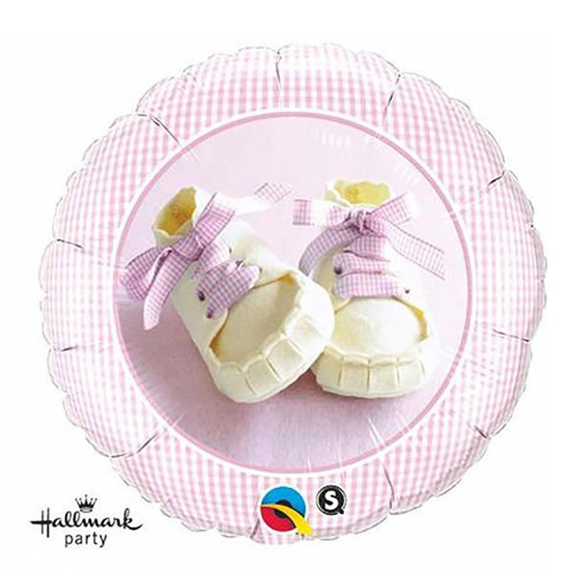 Pink Baby Shoes Foil Balloon