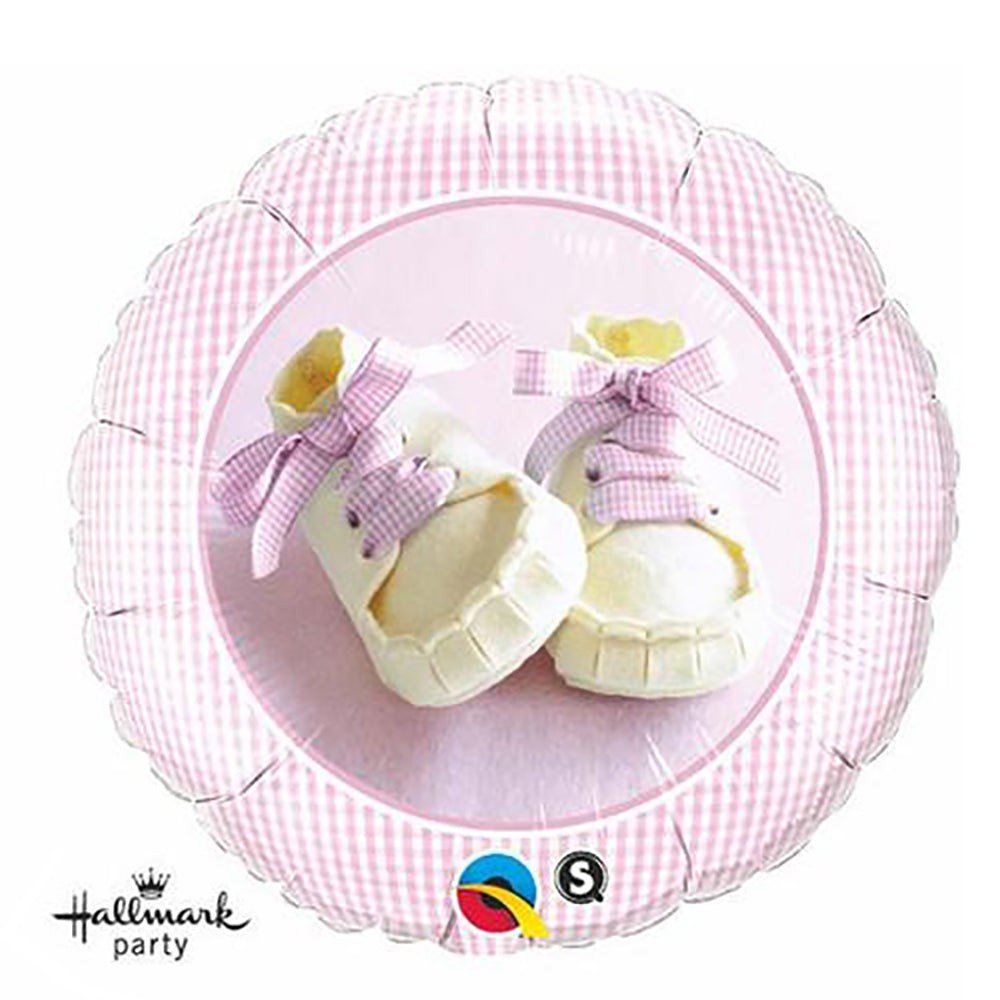 Pink Baby Shoes Foil Balloon
