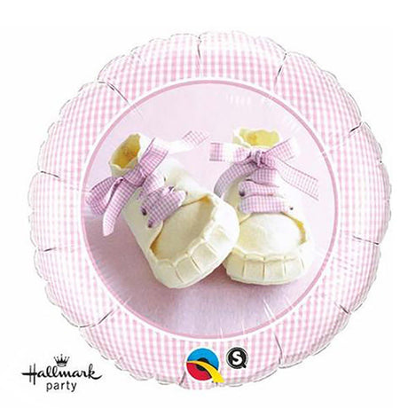 Pink Baby Shoes Foil Balloon