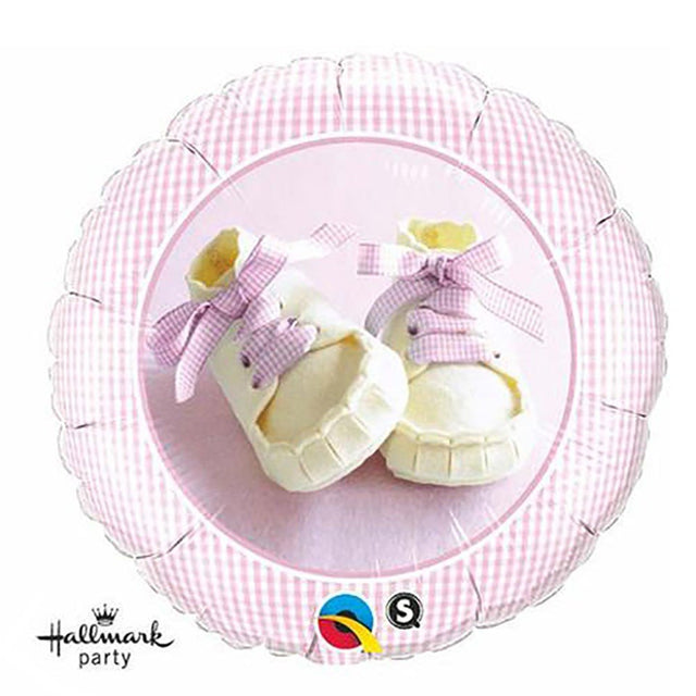 Pink Baby Shoes Foil Balloon