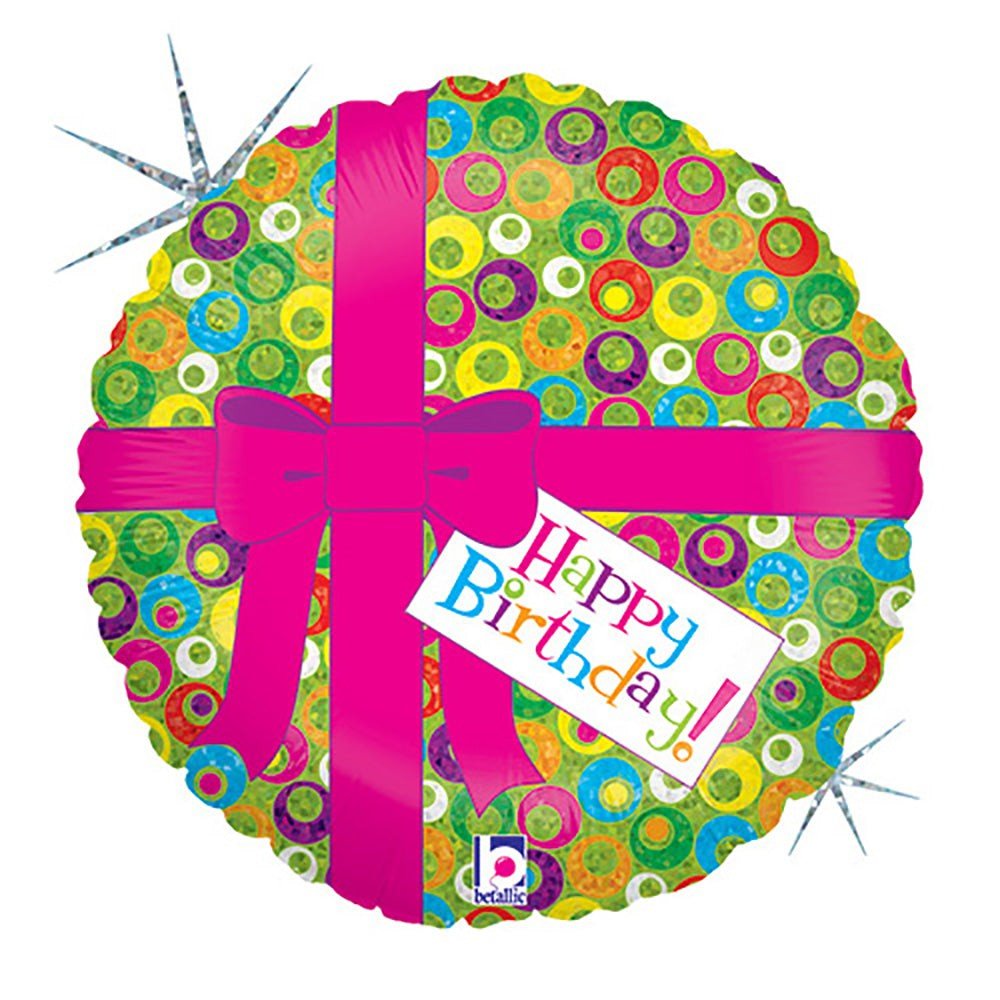 Foil Balloon Pink Bow Birthday