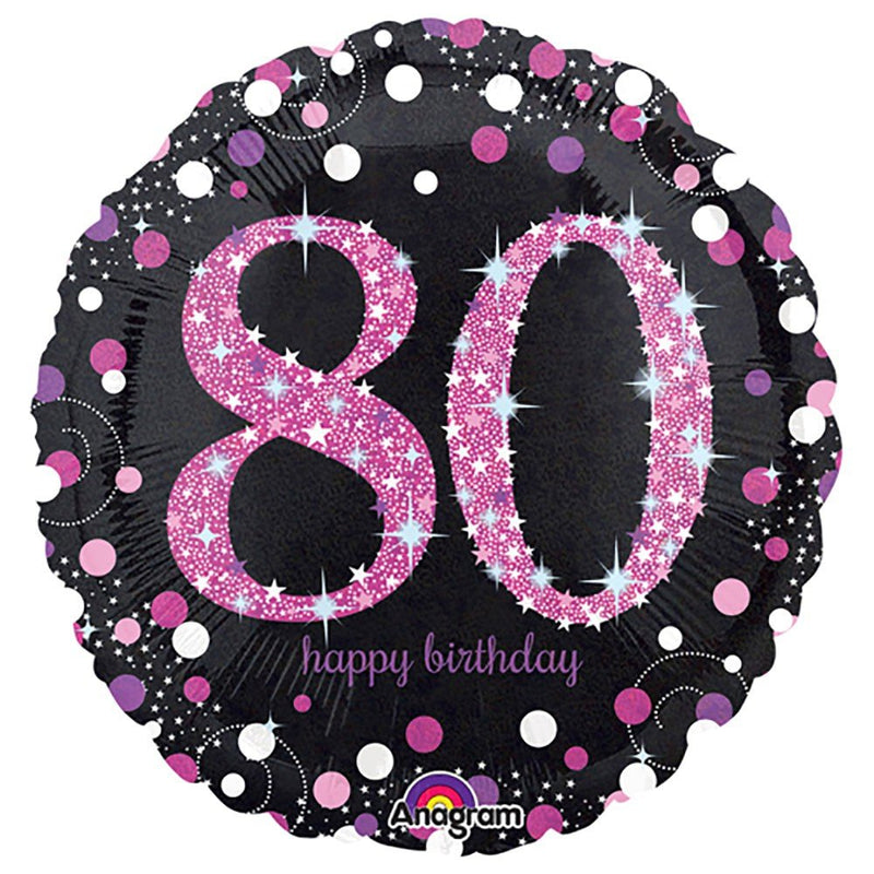 Foil Balloon Pink Celebration 80